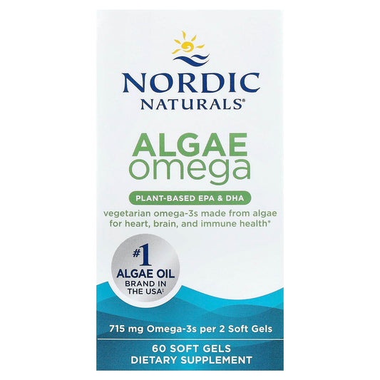Nordic Naturals Algae Omega, 60 Soft Gels (357.5 mg per Soft Gel)