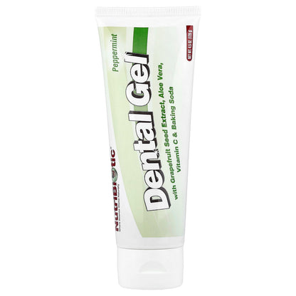 NutriBiotic Dental Gel, Peppermint, 128 g (4.5 oz)