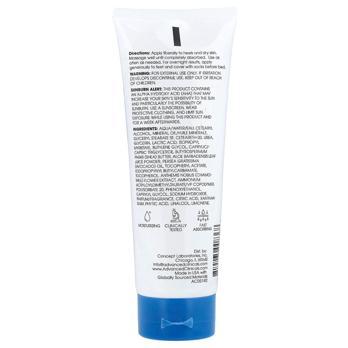 Advanced Clinicals Cracked Heel Rough Spot Cream 237 ml (8 fl oz) - view 2