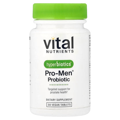 Vital Nutrients Hyperbiotics Pro-Men Probiotic 30 Vegan Tablets