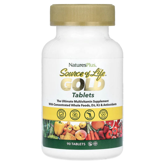 NaturesPlus Source of Life Gold Ultimate Multivitamin, 90 Tablets