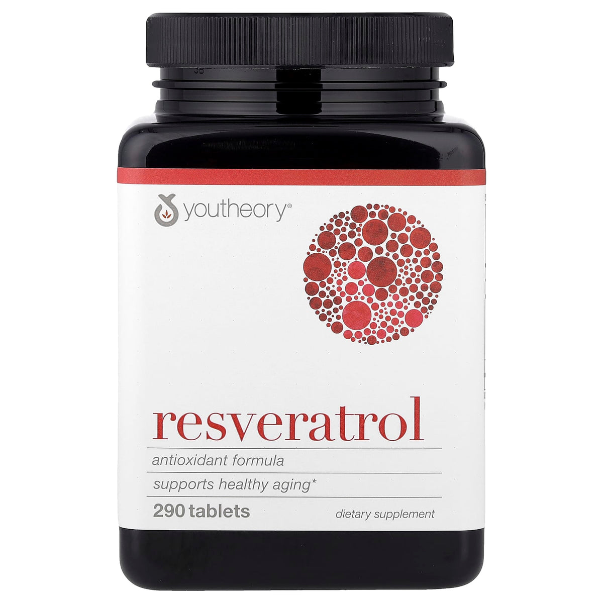 Youtheory Resveratrol, 290 Tablets — product view