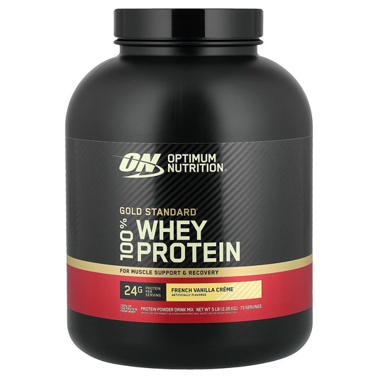 Optimum Nutrition Gold Standard 100% Whey, French Vanilla Creme, 2.26 kg (5 lb)