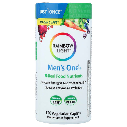 Rainbow Light Men's One+ Real Food Nutrients, 120 Vegetarian Caplets