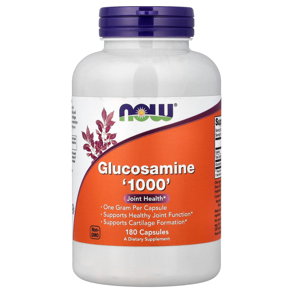 NOW Foods Glucosamine '1000', 180 Capsules (1,000 mg per Capsule) — product view