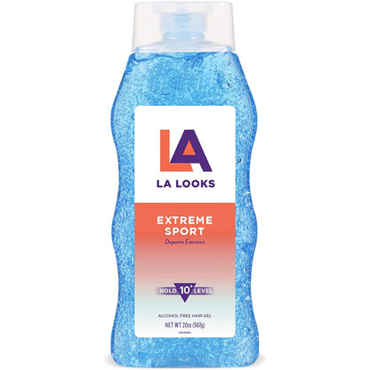 L.A.Looks Sport X-Treme Hold Level 10+ Hold Hair Gel - 20 Oz