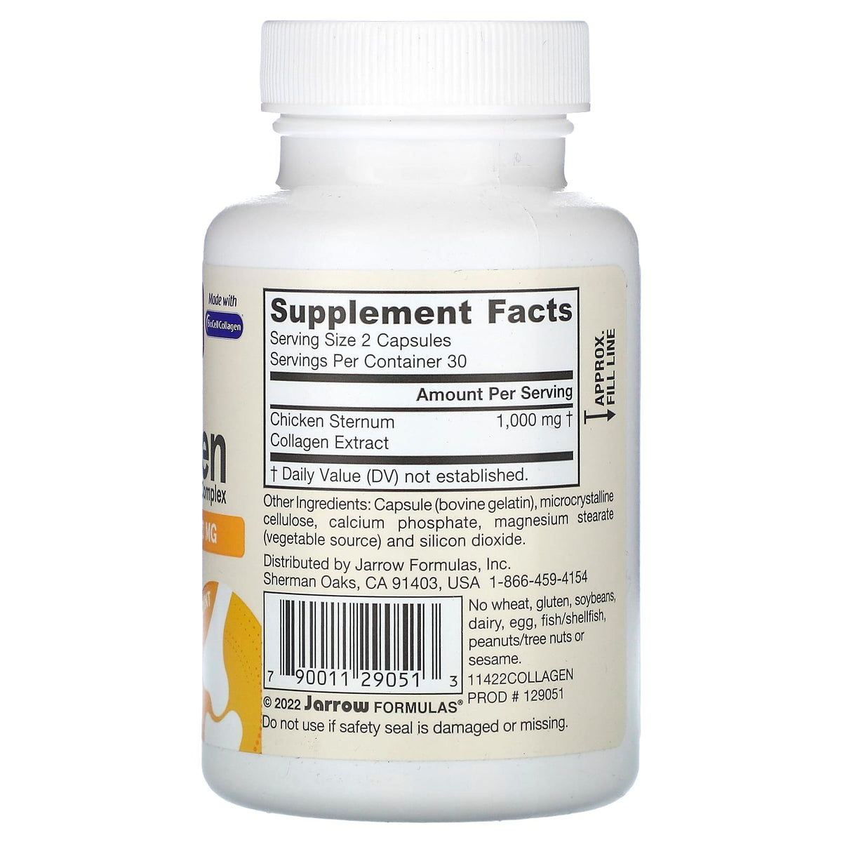 Jarrow Formulas Type II Collagen Complex, 60 Capsules (500 mg per Capsule) - view 2