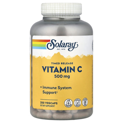 Solaray Timed Release Vitamin C, 250 VegCaps