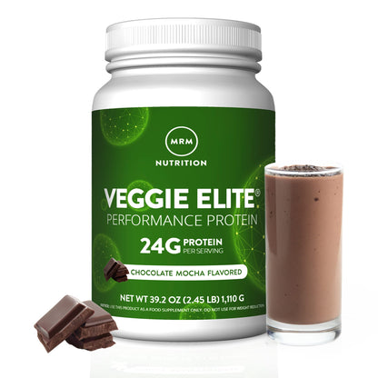 MRM Nutrition Veggie Elite Protein, Chocolate Mocha, 1.11 kg (2.45 lb) - view 4