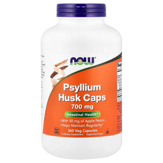 NOW Foods Psyllium Husk Caps, 700 mg, 360 Veg Capsules