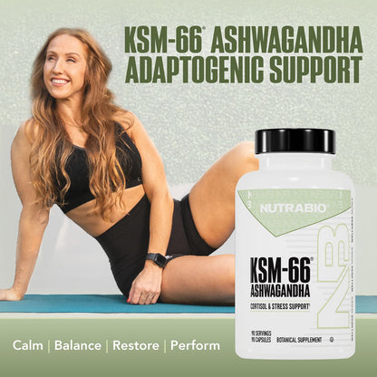 NutraBio KSM-66 Ashwagandha, 90 Capsules - view 6