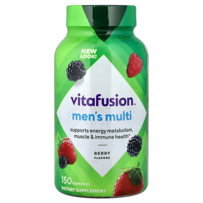 vitafusion Men's Multi Gummies, Berry, 150 Gummies
