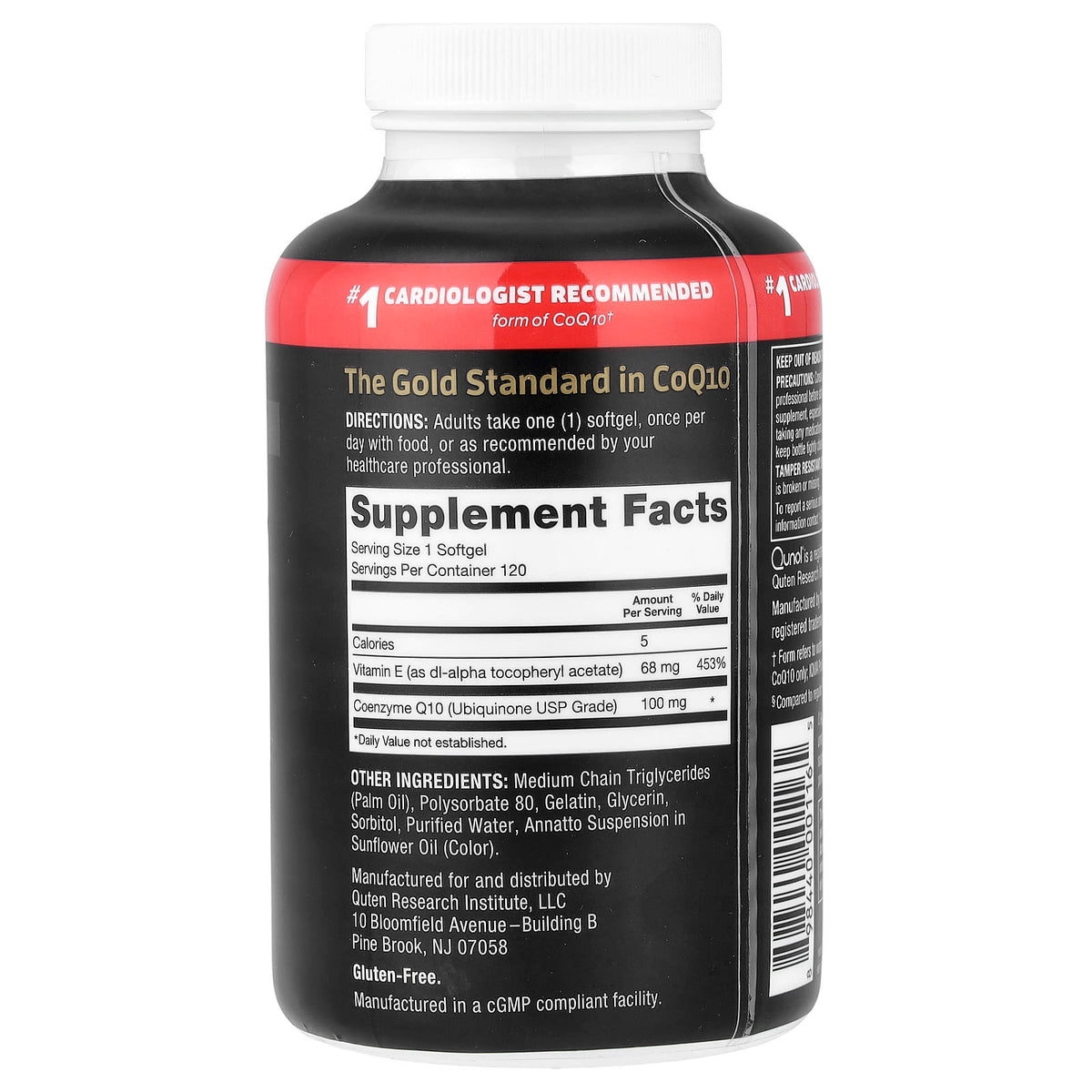 Qunol Ultra CoQ10 100 mg, 120 Softgels - view 2