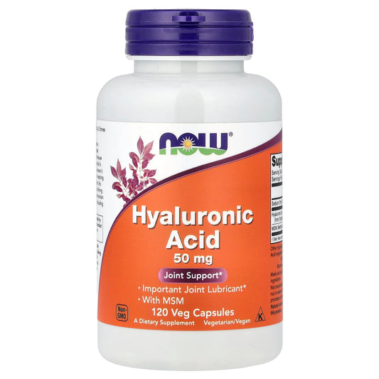 NOW Foods Hyaluronic Acid 50 mg 120 Veg Capsules