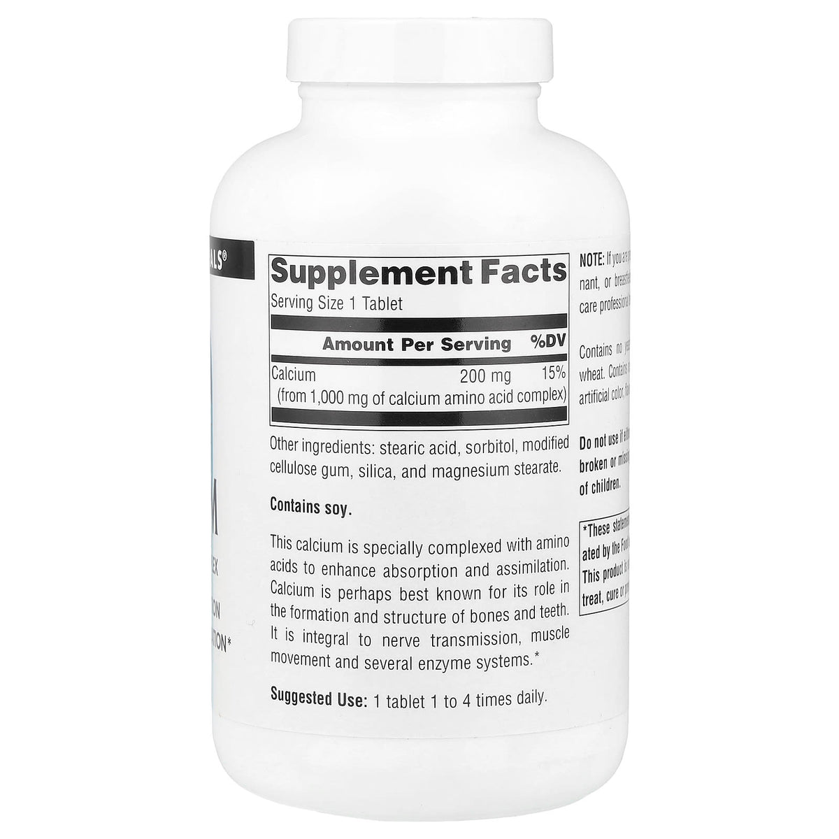 Source Naturals Calcium, 200 mg, 250 Tablets — alternate product view