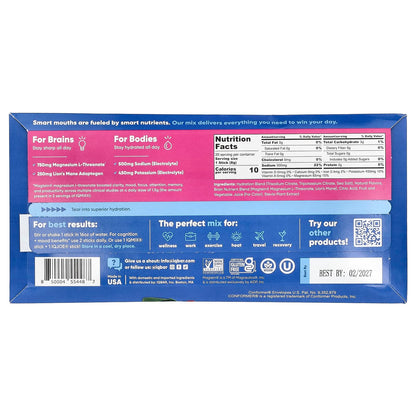 IQBAR IQMIX Hydration + Clarity + Mood Mix Blueberry Pomegranate 20 Sticks - view 2