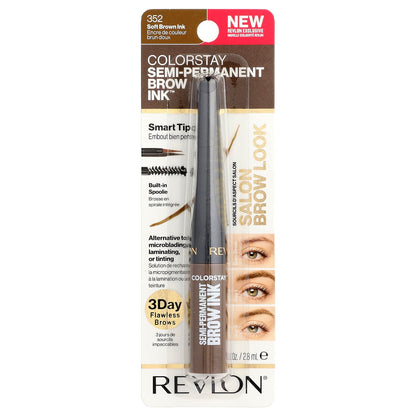 Revlon Colourstay Semi-Permanent Brow Ink 352 Soft Brown Ink 2.8 ml - view 2