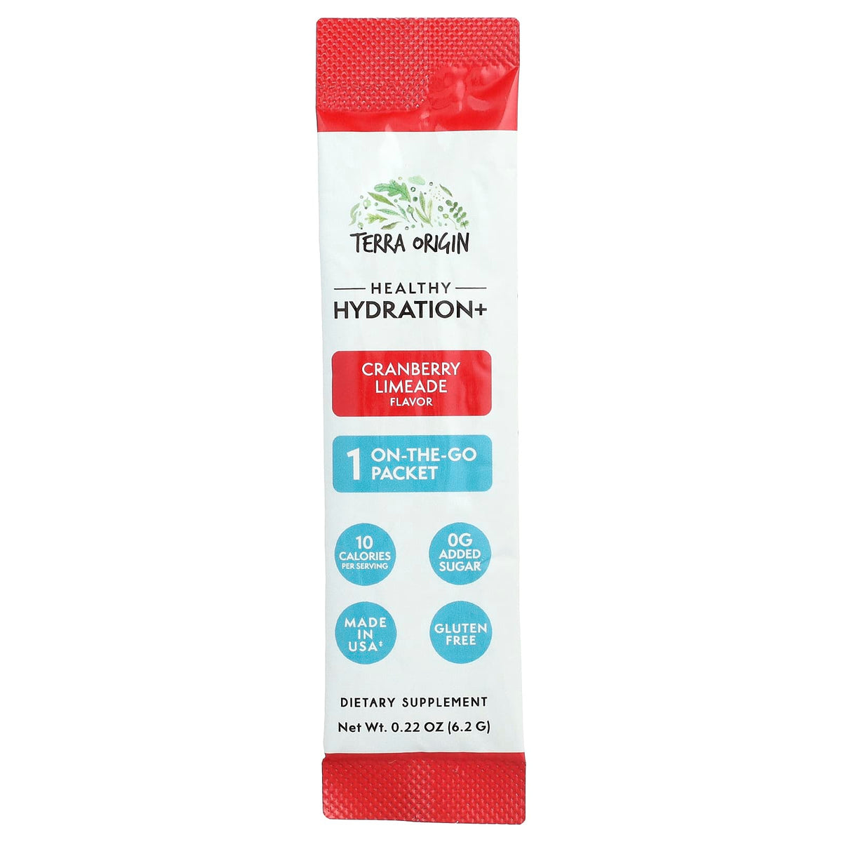 Terra Origin Healthy Hydration+ Cranberry Limeade 30 On-The-Go Packets (6.2 g) - view 3