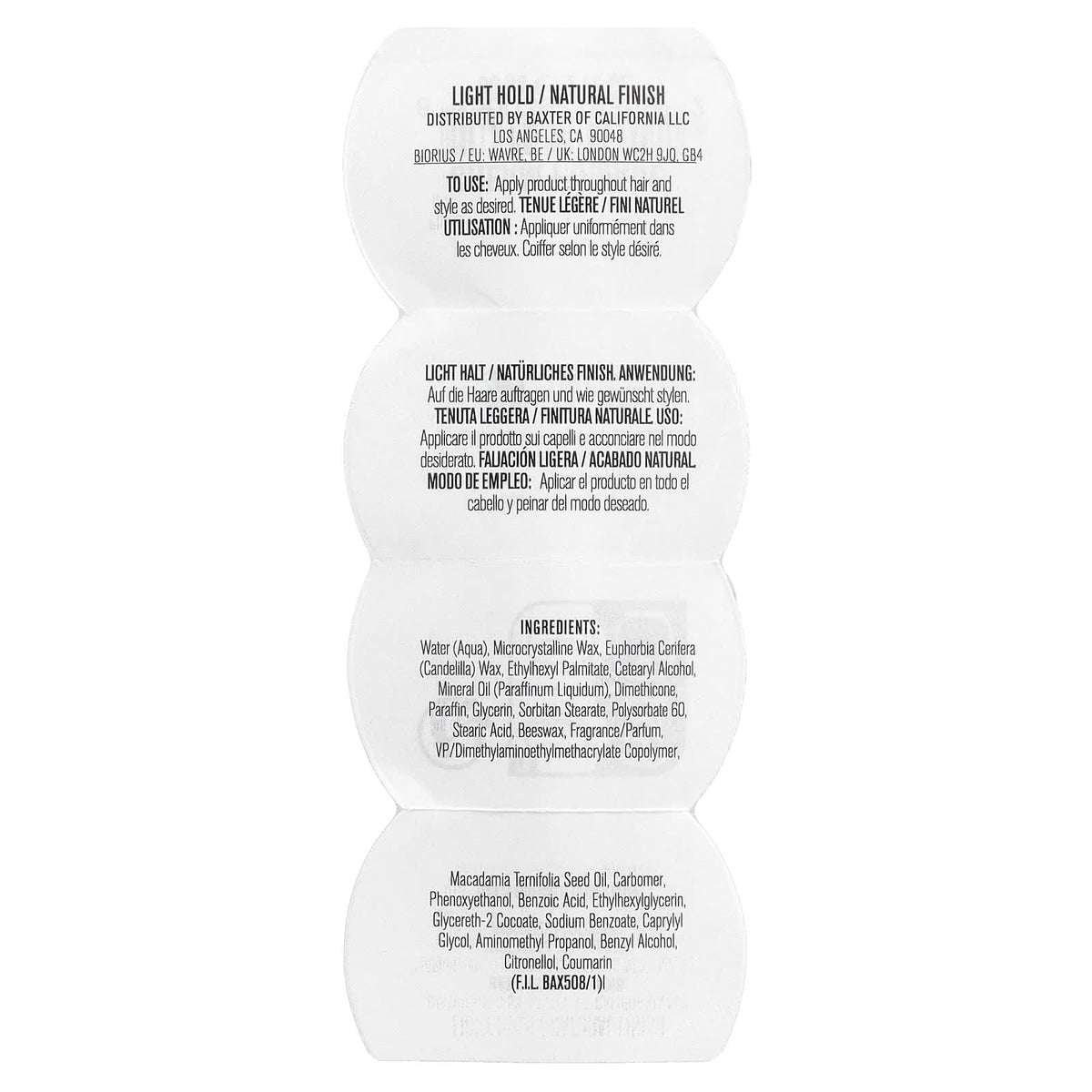 Baxter of California Cream Pomade Light Hold Natural Finish 60 ml (2 oz) — alternate product view