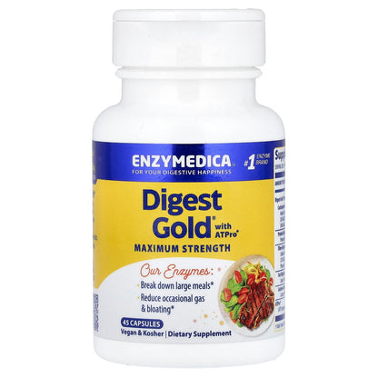 Enzymedica Digest Gold with ATPro, 45 Capsules