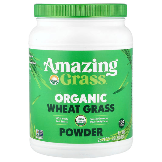 Amazing Grass Organic Wheat Grass Powder, 800 g (1.76 lb)