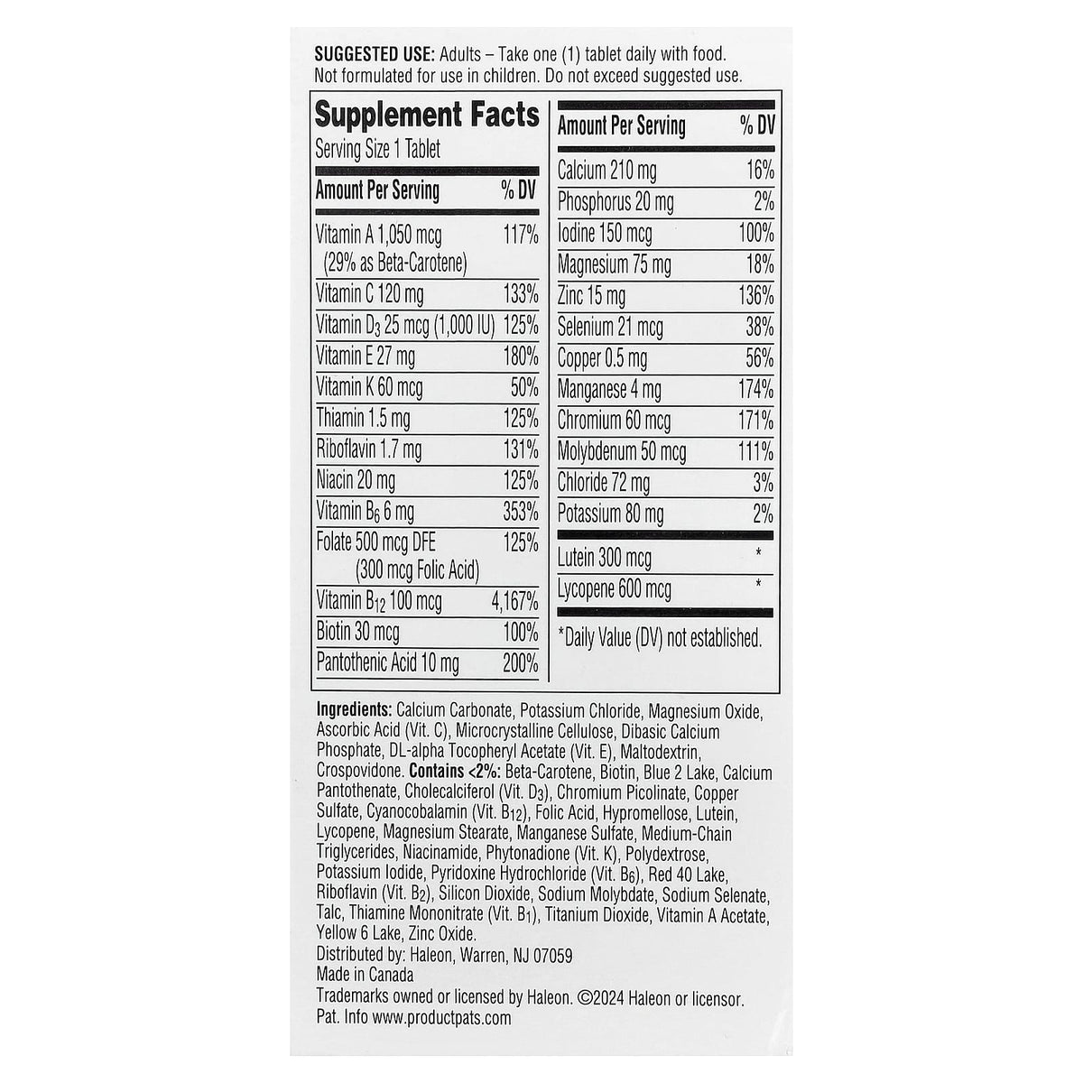 Centrum Silver Men 50+ Complete Multivitamin, 100 Tablets - view 2