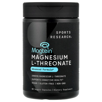 Sports Research Magtein Magnesium L-Threonate, 666 mg, 90 Veggie Capsules
