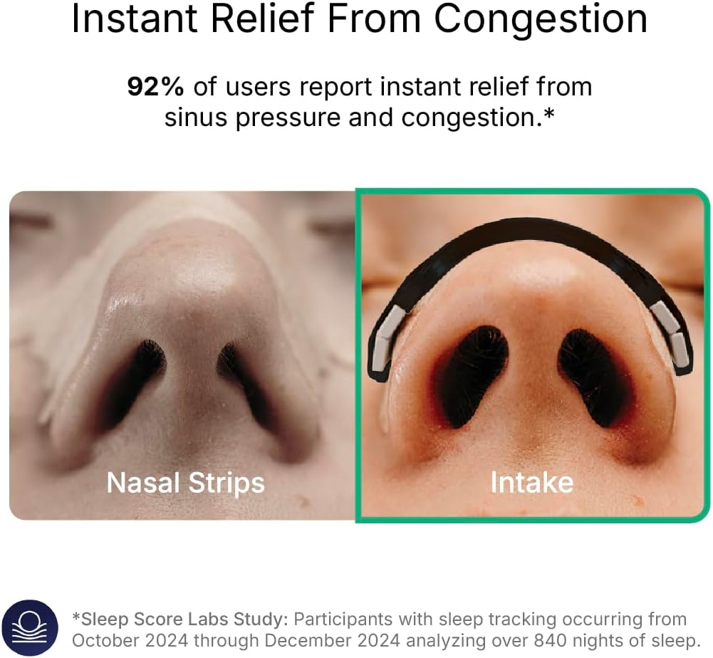 Intake Breathing Nasal Strip Starter Kit, 15 Count, Black - view 4