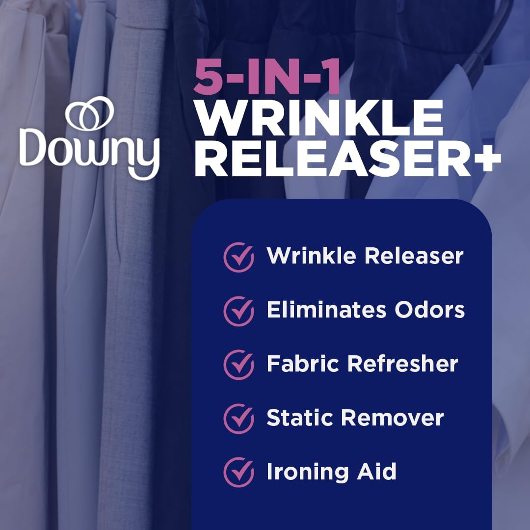 Downy Wrinkle Releaser Plus Light Fresh Scent 1 L (33.8 fl oz), Pack of 2 - view 4
