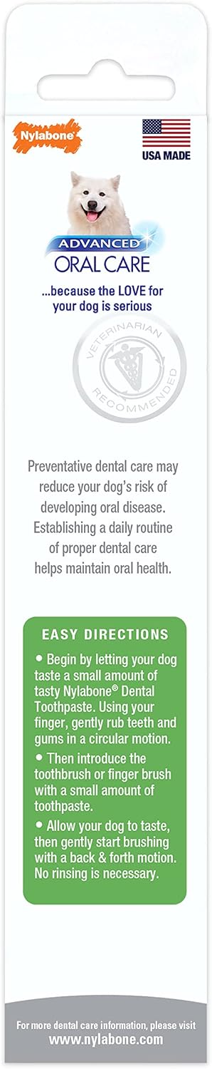 Nylabone Advanced Oral Care Natural Dog Toothpaste, Peanut Butter, 2.5 oz - view 6