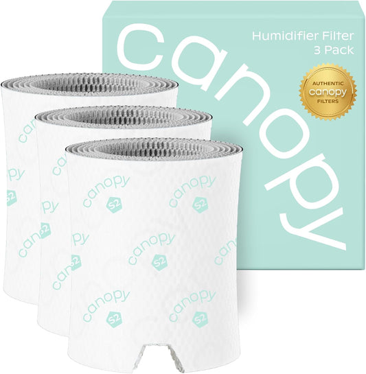 Canopy Bedside Humidifier Filter 2.0, Pack of 3, 6-Week Replacement