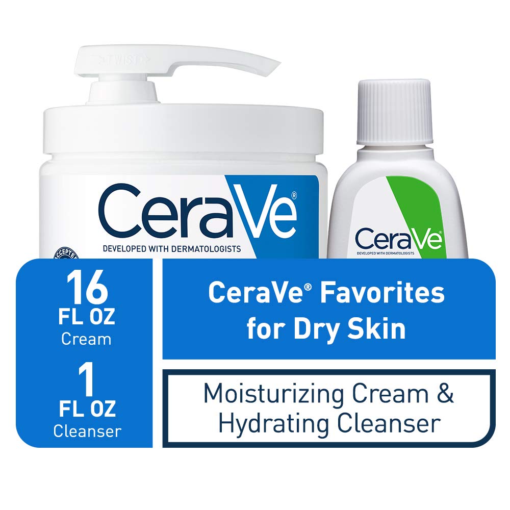 CeraVe Moisturising Cream 454 g (16 oz) and Hydrating Facial Cleanser Set — alternate product view