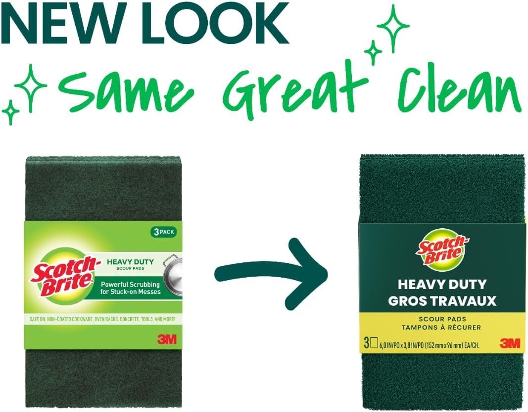 Scotch-Brite Heavy Duty Scouring Pads, Pack of 3 - view 2