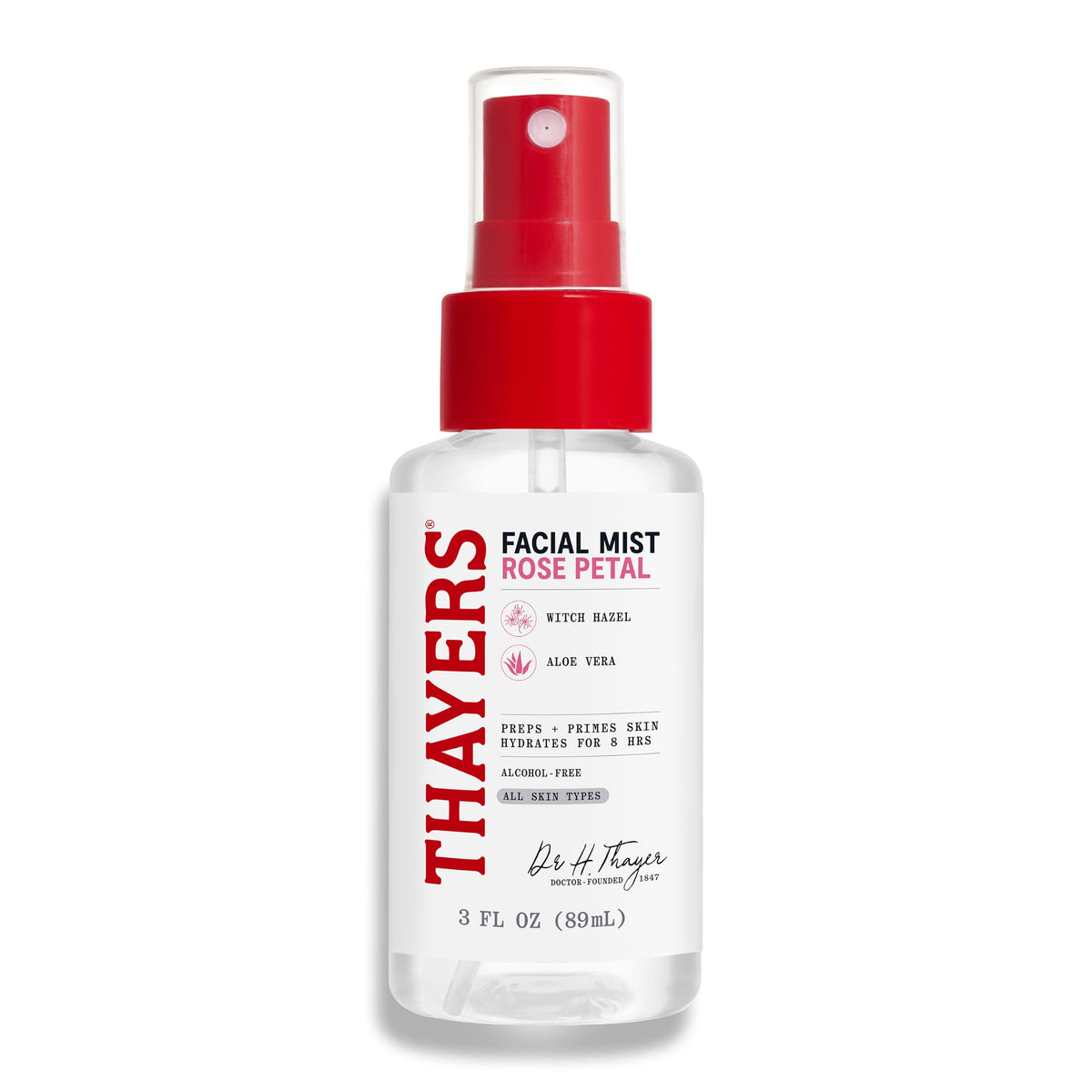 Thayers Rose Petal Witch Hazel Facial Mist Toner Trial Size 89 ml (3 fl oz)