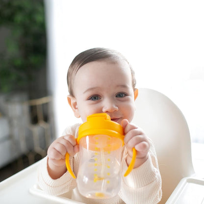 Dr. Brown's Milestones Baby's First Straw Cup 270 ml, Blue and Yellow, Pack of 2 - view 2