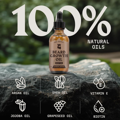 Striking Viking Beard Oil with Biotin, Sandalwood, 2 fl oz (60 ml) - view 4