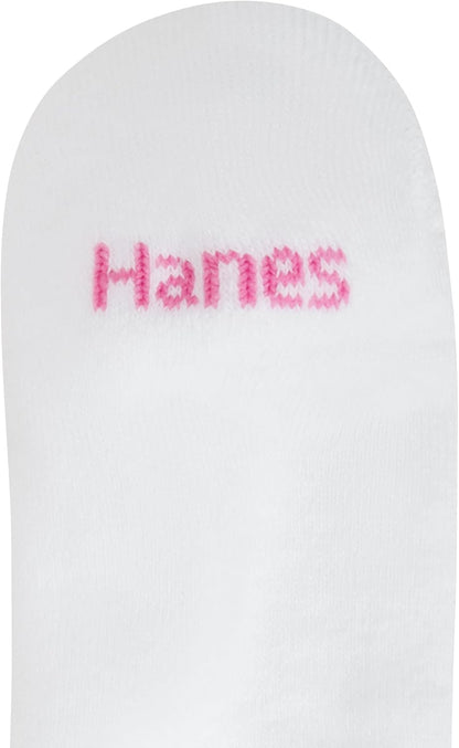 Hanes Ultimate Women's Ankle Athletic Socks, White, 6 Pairs, US Size 5-9 - view 6