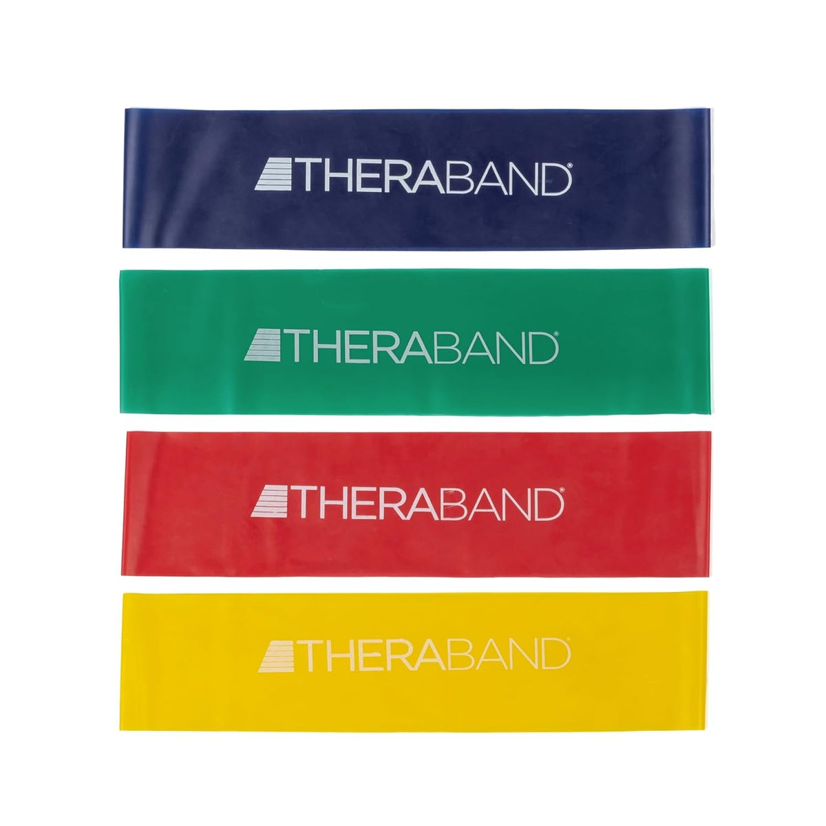 THERABAND Resistance Band Loop Set, 12 Inch, 4 Bands