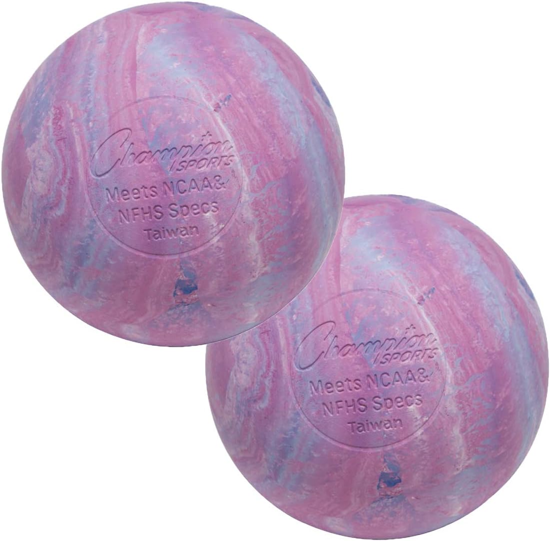 Champion Sports Official Lacrosse Balls, Pack of 2, Cosmic Swirl