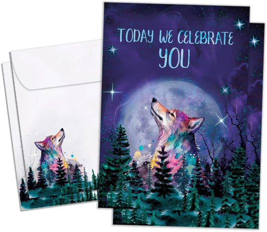 Tree-Free Greetings Birthday Cards, Celebrate Today, 2 Pack, 5 x 7 In