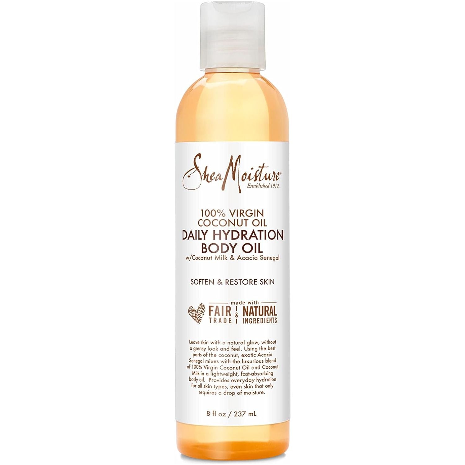 Shea Moisture 100% Virgin Coconut Oil Daily Hydration Body Oil by for Unisex - 8 Oz Oil