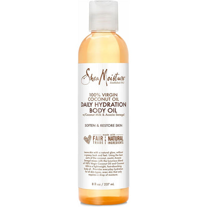 Shea Moisture 100% Virgin Coconut Oil Daily Hydration Body Oil by for Unisex - 8 Oz Oil