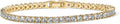 PAVOI 14K Gold Plated CZ Classic Tennis Bracelet