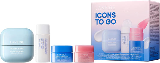 LANEIGE Icons To Go Set - Cream Skin, Water Bank Cream and Sleeping Masks