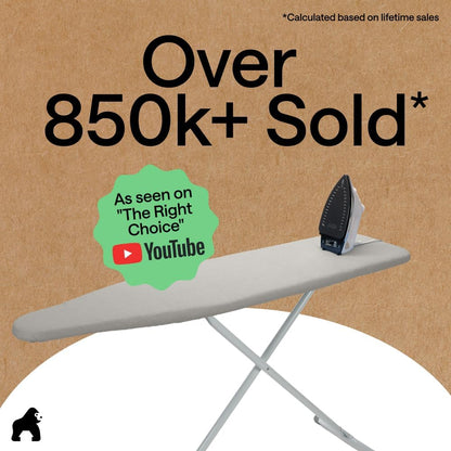 Gorilla Grip Padded Ironing Board Cover, 15 x 54 Inches, Silver - view 6