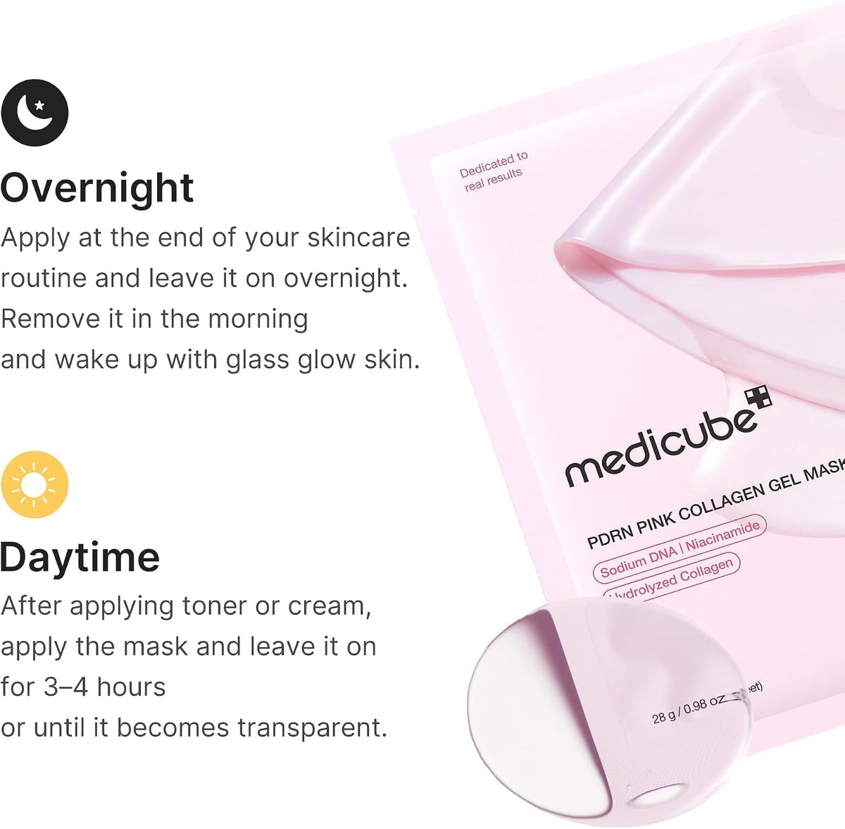 medicube Jelly Gel Mask with Salmon DNA PDRN Pink Collagen 4 Count - view 5