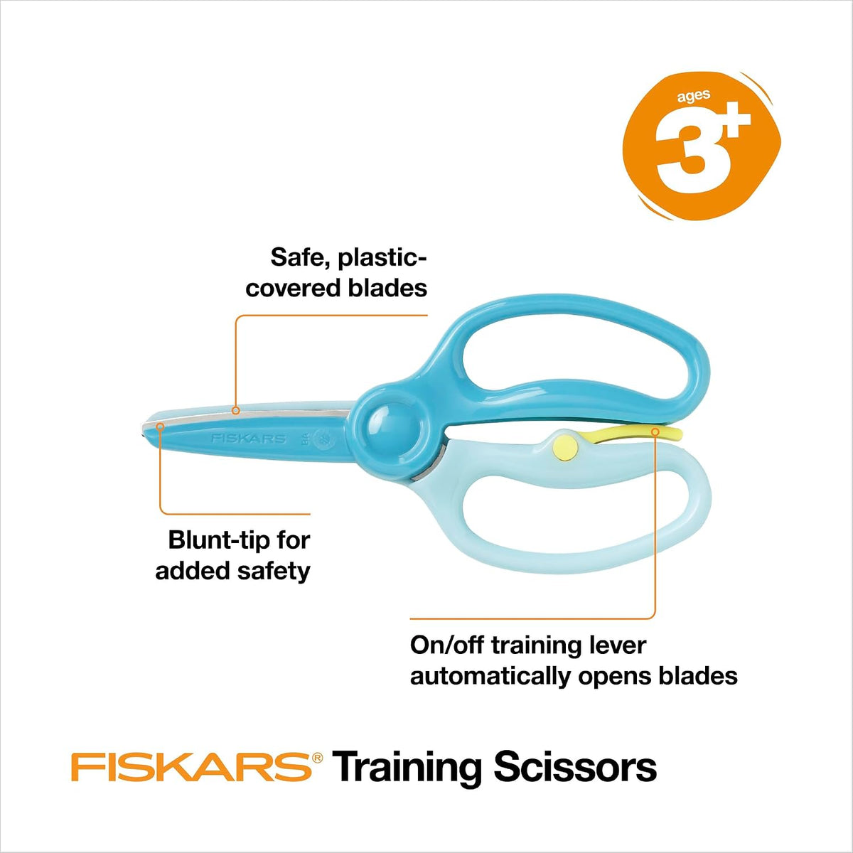Fiskars Training Scissors for Preschoolers 3+, Turquoise - view 4