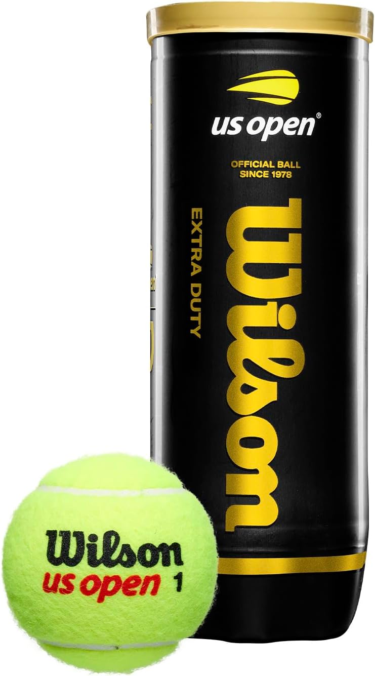 Wilson US Open Extra Duty Tennis Balls, Can of 3