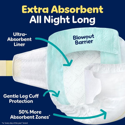 Pampers ZZZ Overnight Nappies, Size 6 (23-44 lbs), 42 Count - view 3