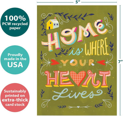 Tree-Free Greetings New Home Card, Home Is Where, 5 x 7 Inch - view 3